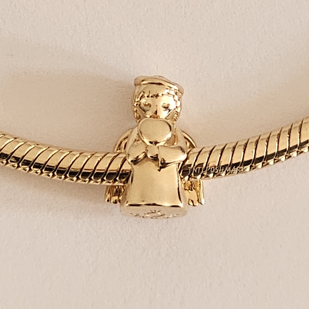 Pandora 14k Gold “ANGEL OF LOVE” Charm. 759143C00.